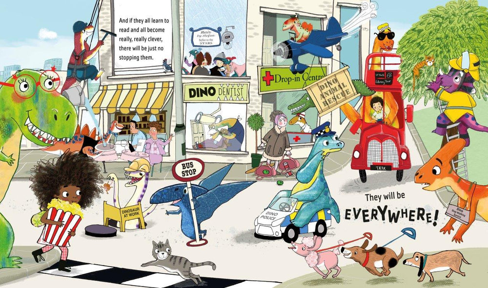 Never show a T rex a book by Rashmi Sirdeshpande