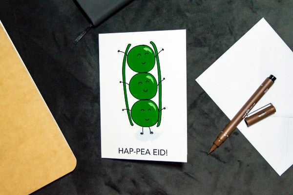 Hap-Pea Eid Greeting Card