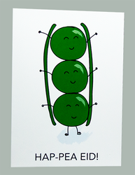 Hap-Pea Eid Greeting Card