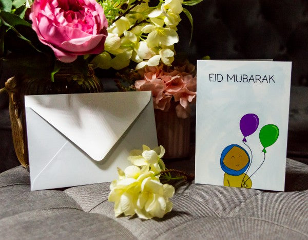 Happy Eid Balloon Card